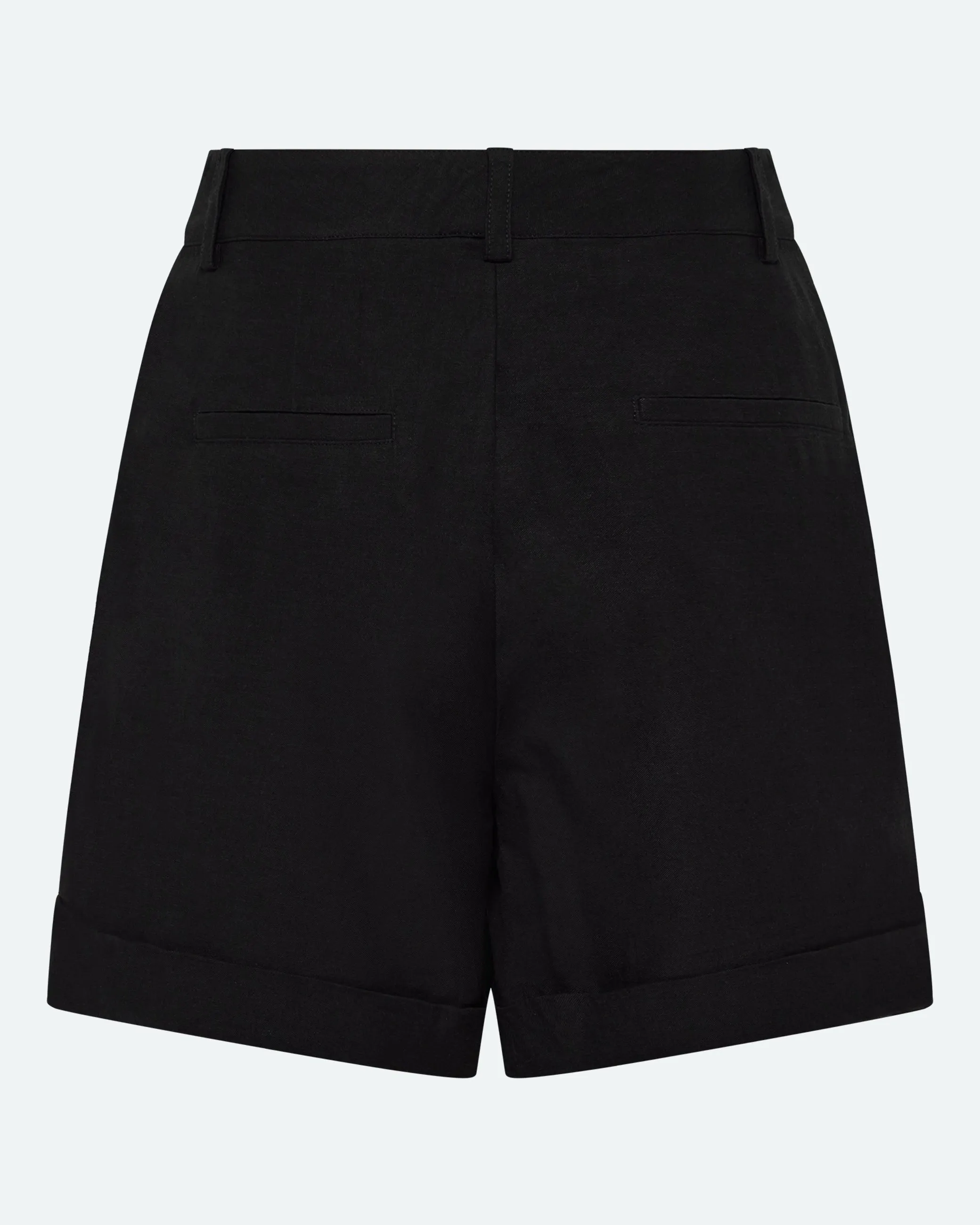 Selby linen blend shorts 3069 - Black