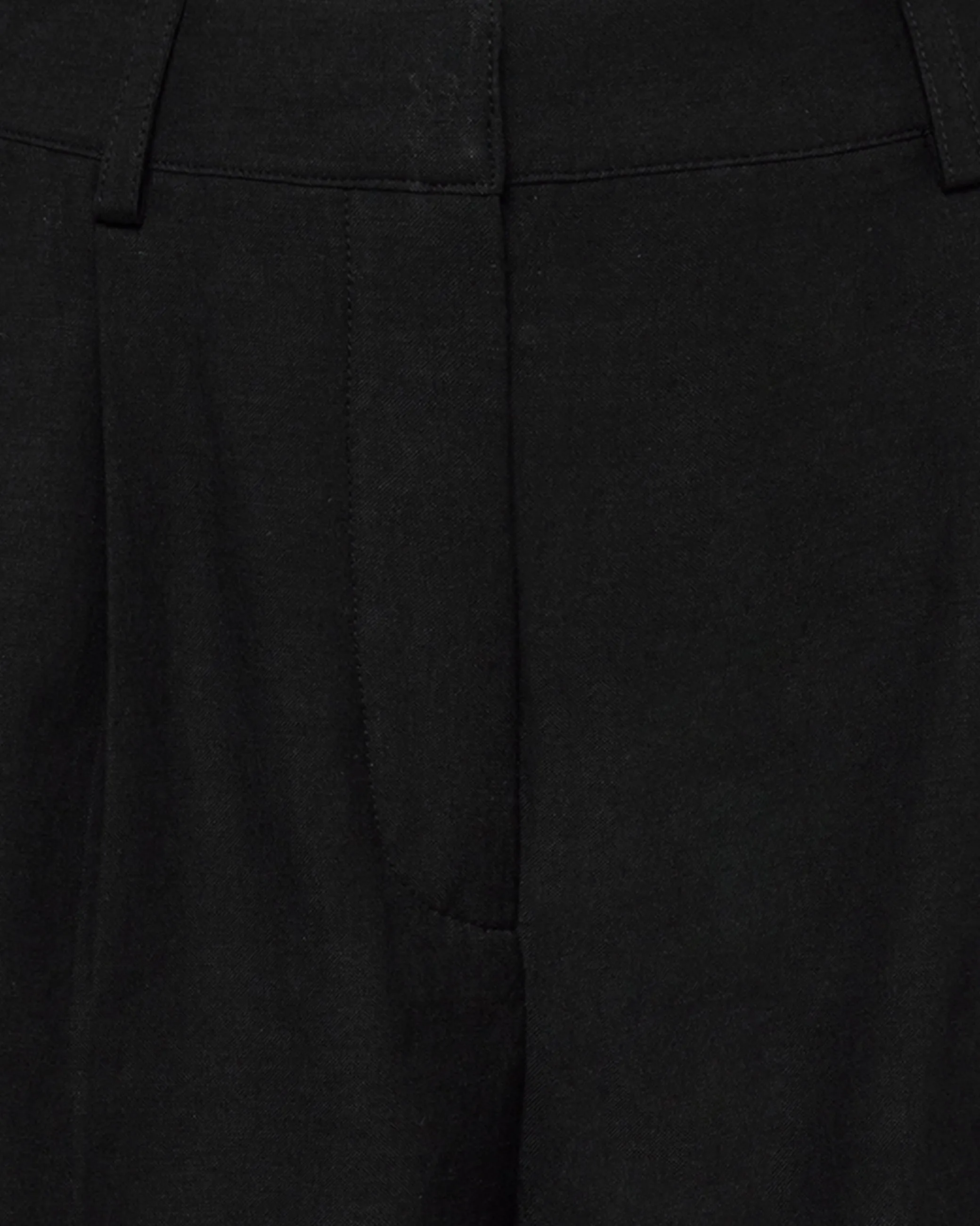 Selby linen blend shorts 3069 - Black