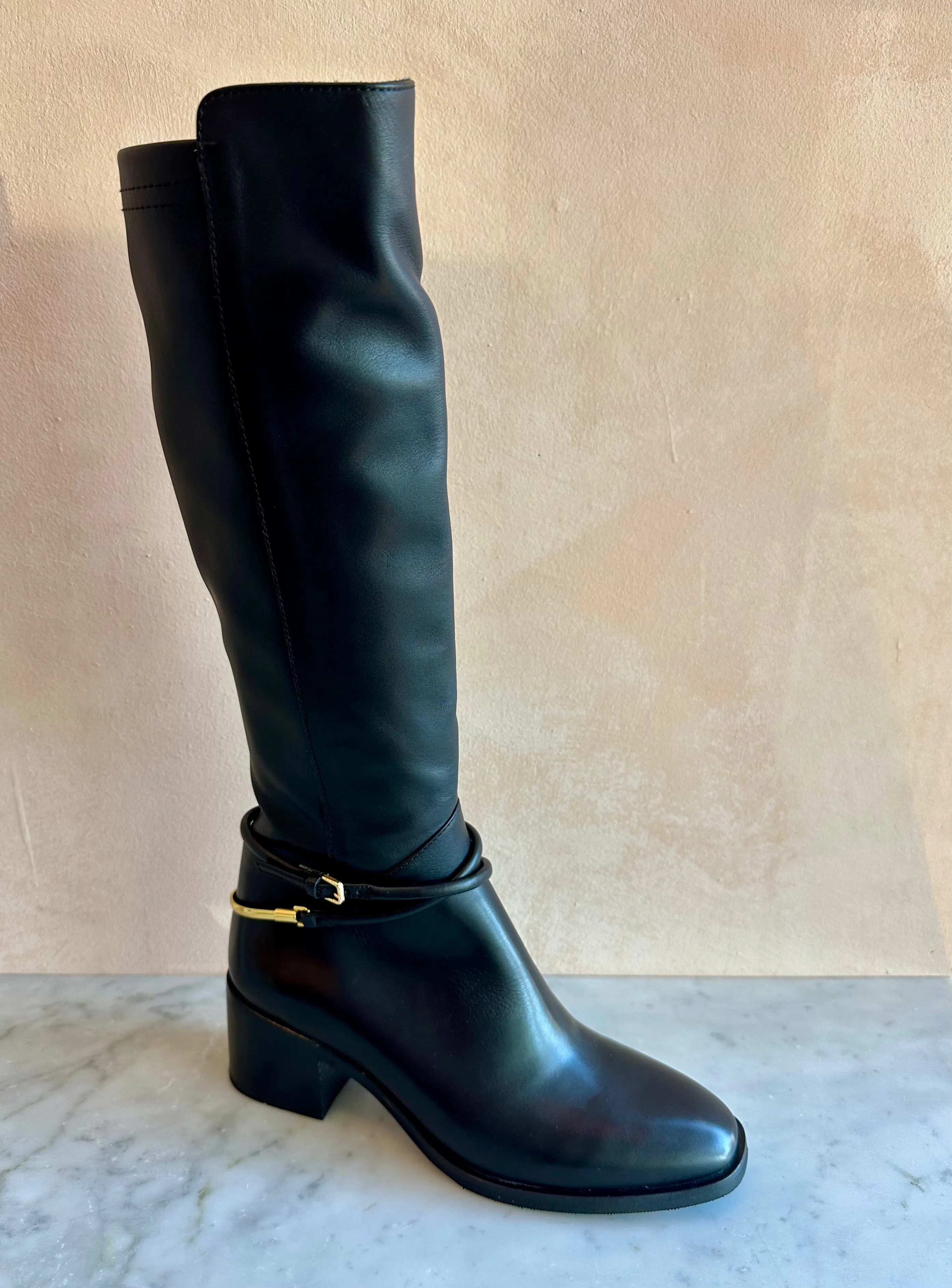 Sempre Di - Paige Knee High Boots Black