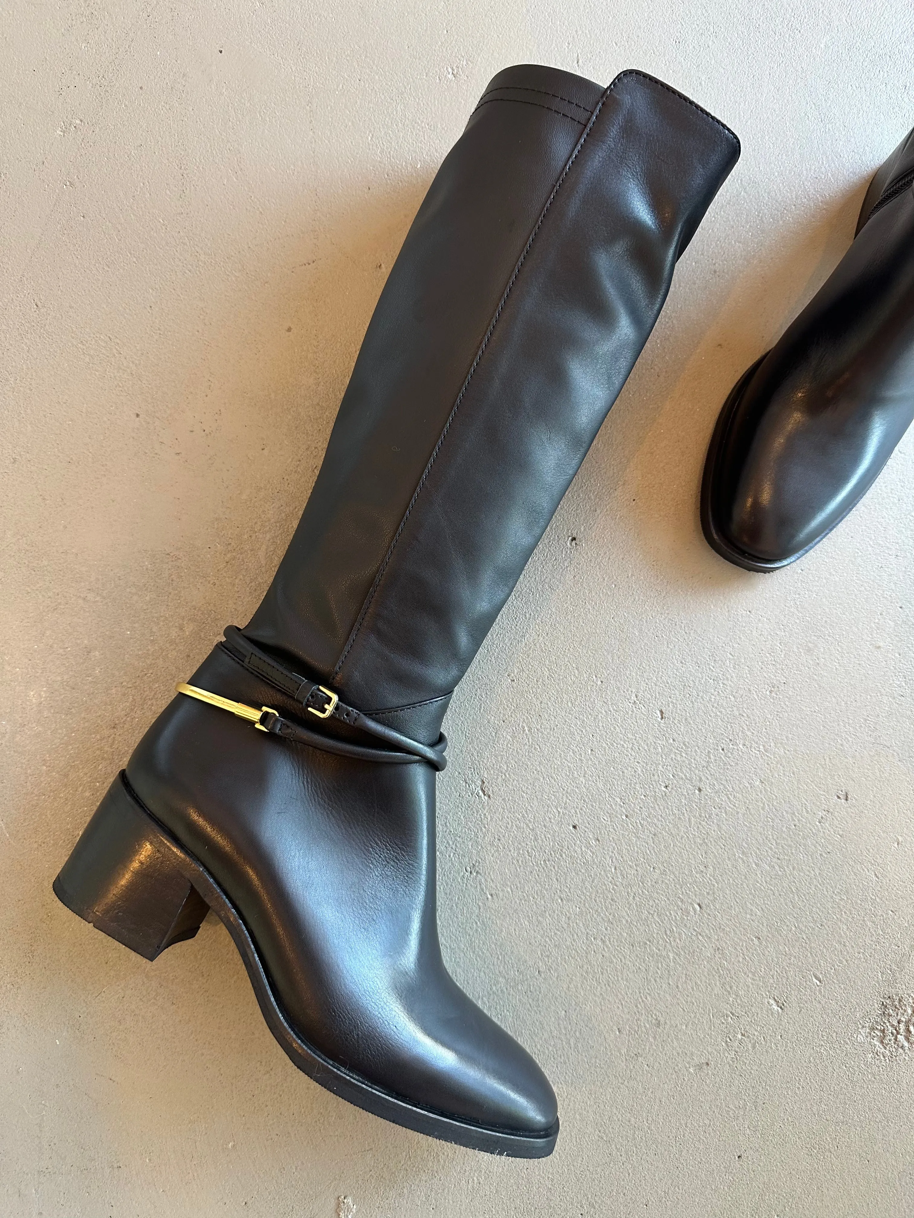 Sempre Di - Paige Knee High Boots Black