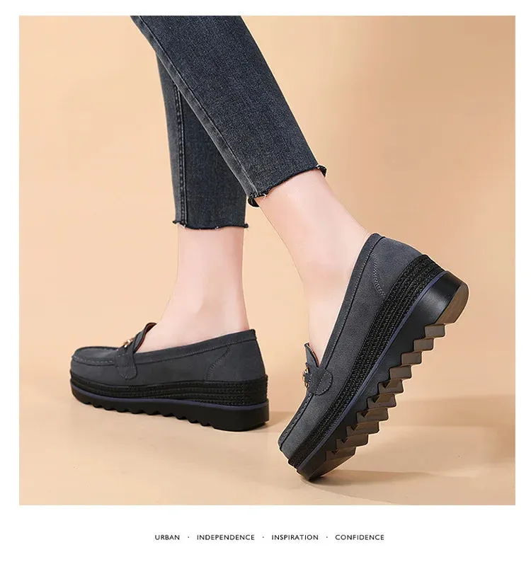 Shoes Light Comfort Flas Platform Wedge Loafers