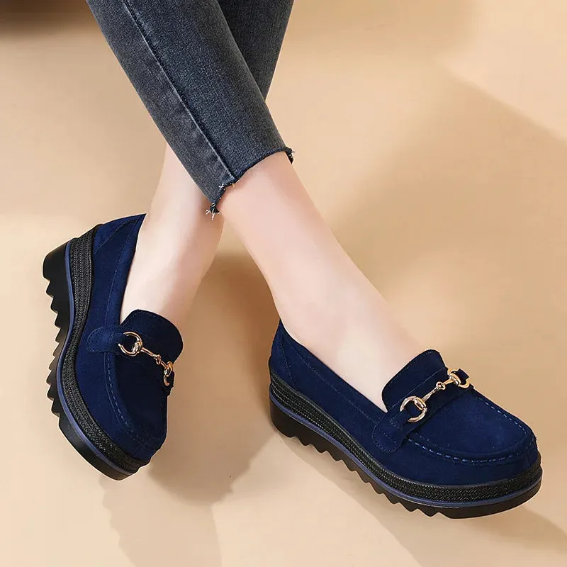 Shoes Light Comfort Flas Platform Wedge Loafers