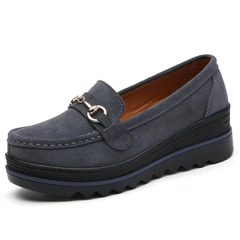 Shoes Light Comfort Flas Platform Wedge Loafers