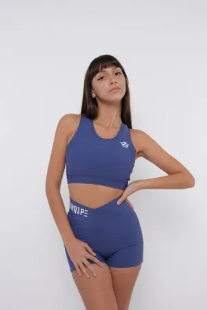 Shorts   Tank Top Blue Color/White Logo