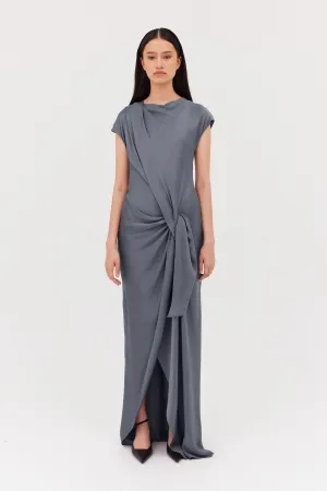SLATE CREPE EVA GOWN
