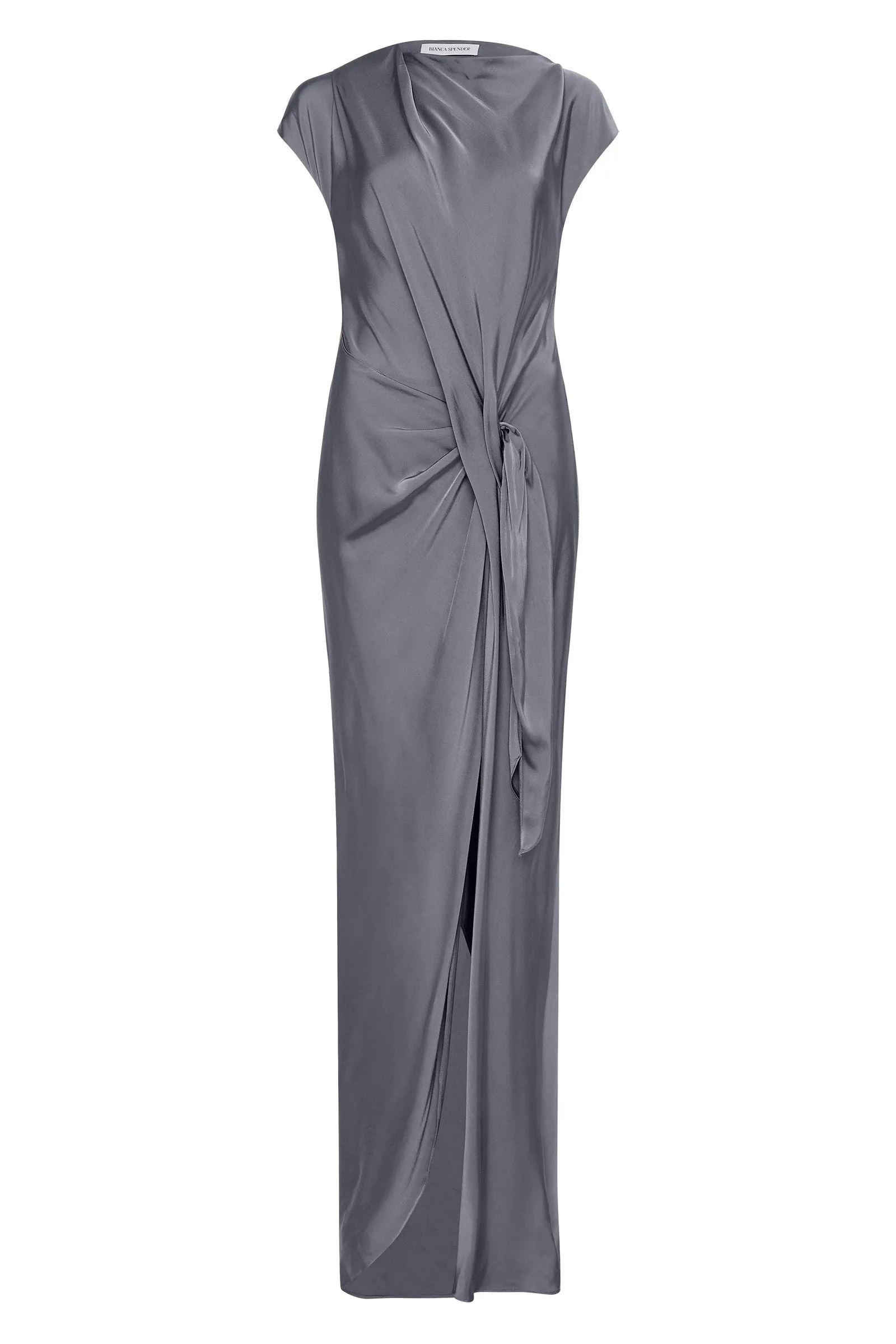 SLATE CREPE EVA GOWN