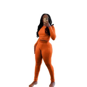 Sleek Ribbed Elastic Yoga Set for Active and Stylish Comfort