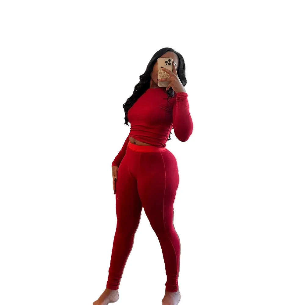 Sleek Ribbed Elastic Yoga Set for Active and Stylish Comfort