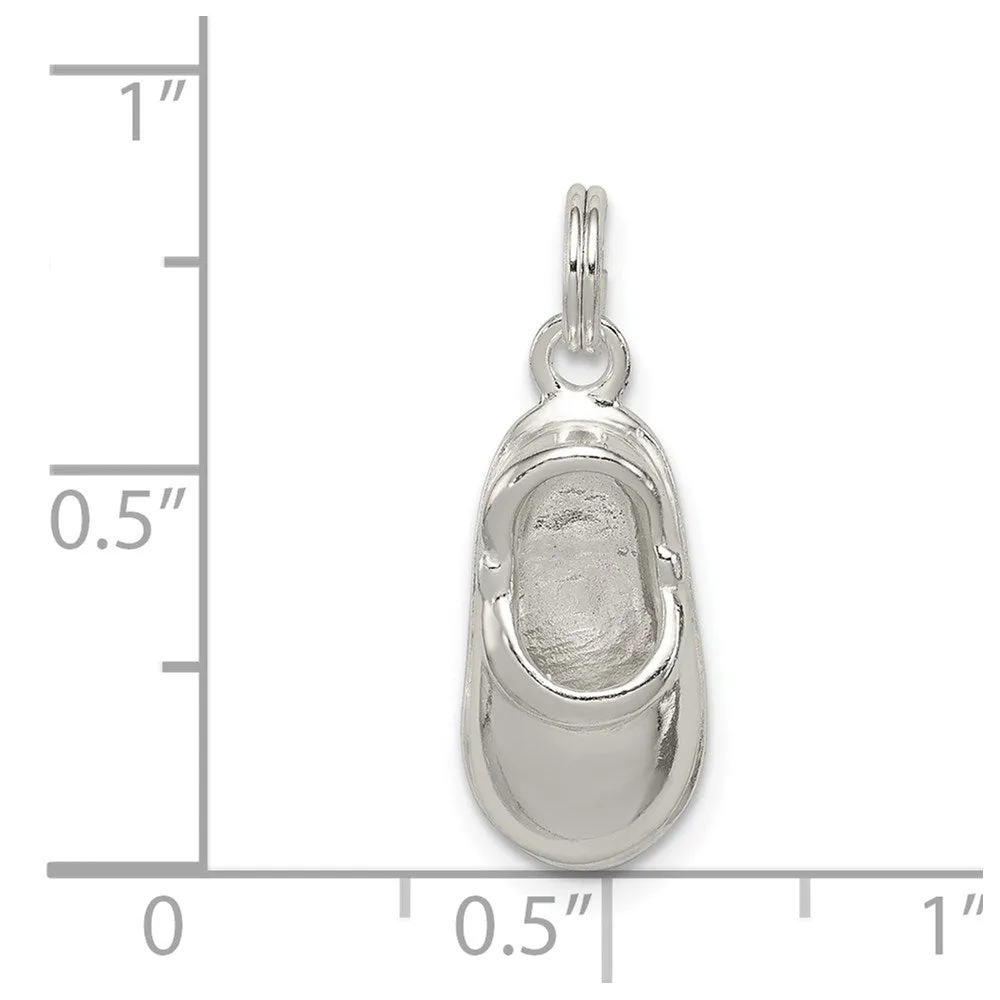 Sterling Silver Polished Shoe Charm
