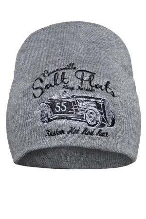 Strickmütze mit Frontstickerei «Salt Flats»