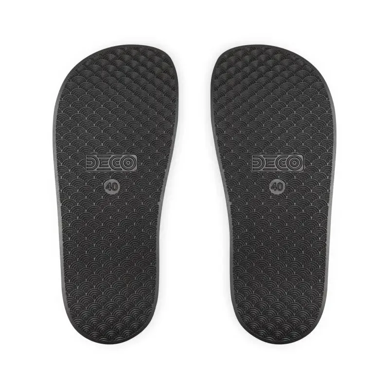 Stylish Mens Red Marble Pattern Strap Sandals