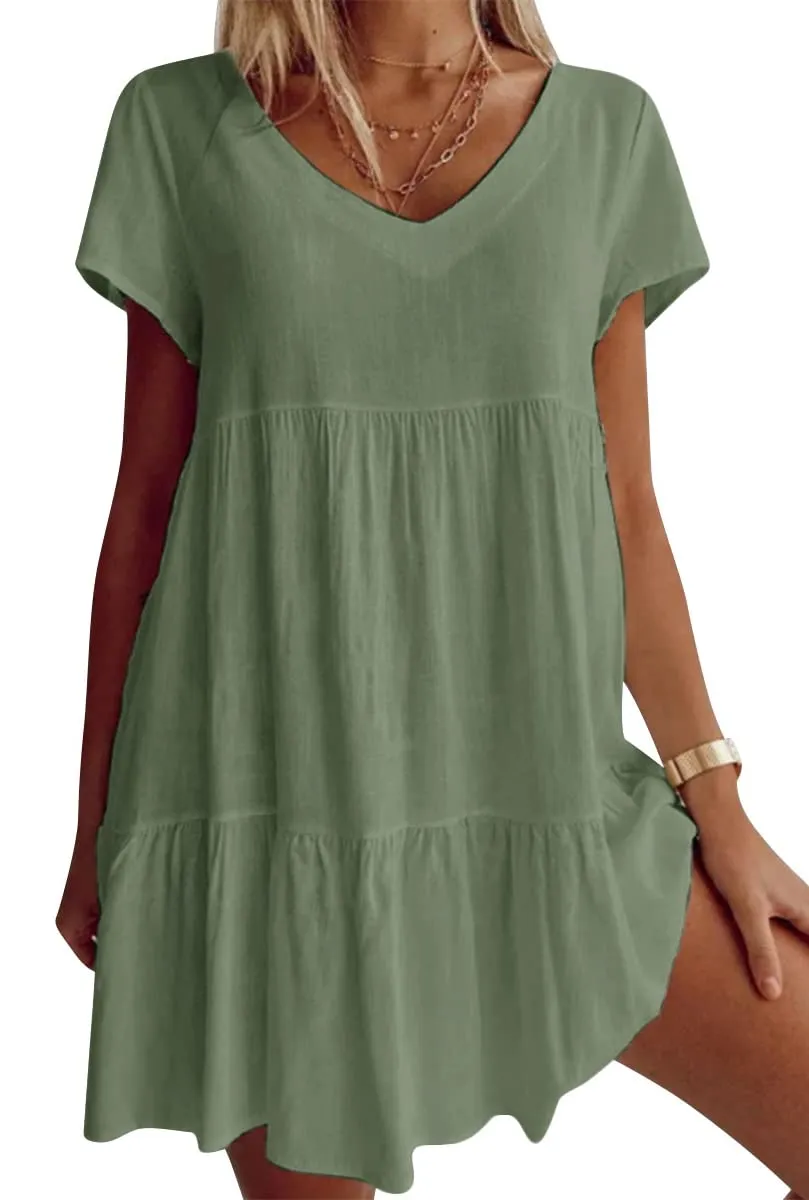 Suzy - Breezy V-Neck Dress