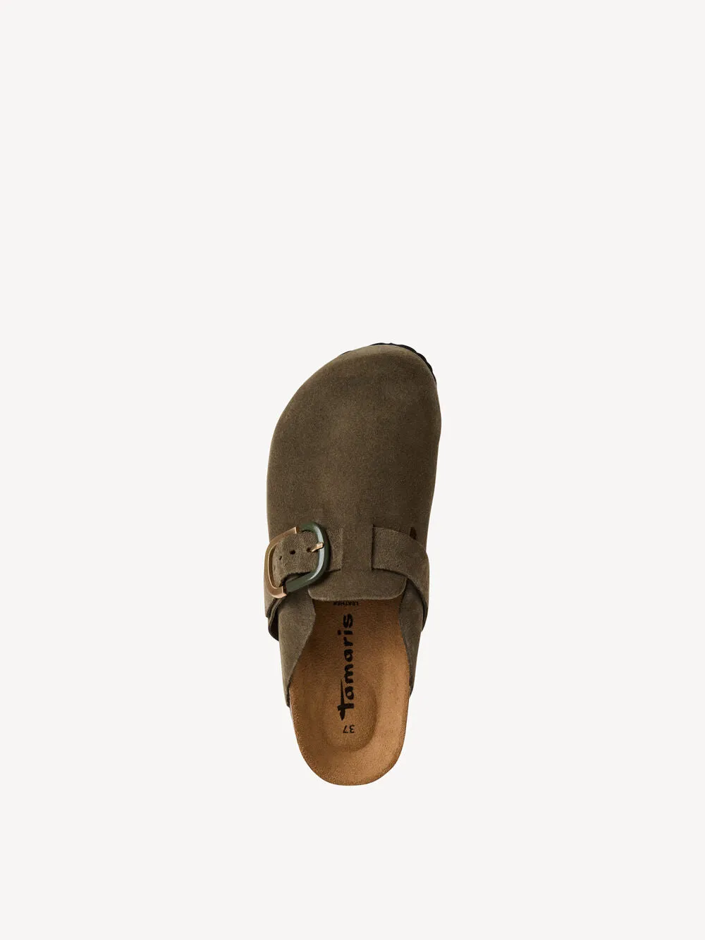 Tamaris - 27600 Olive Green Suede Mule