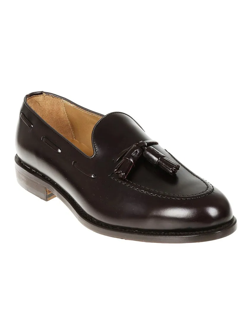 Tassel Loafers With Bead Accents