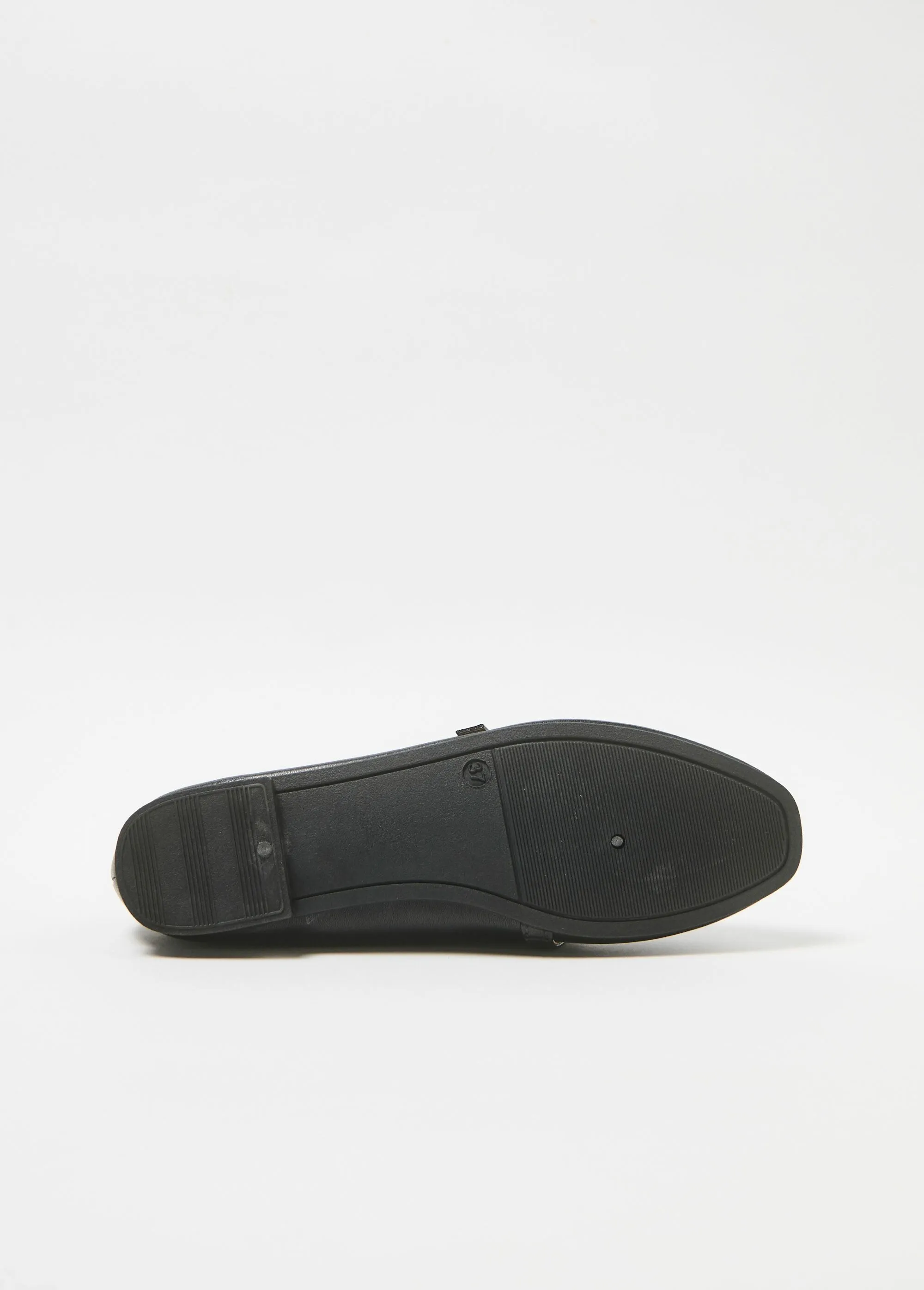 Tone-on-tone strappy ballerinas with small heel