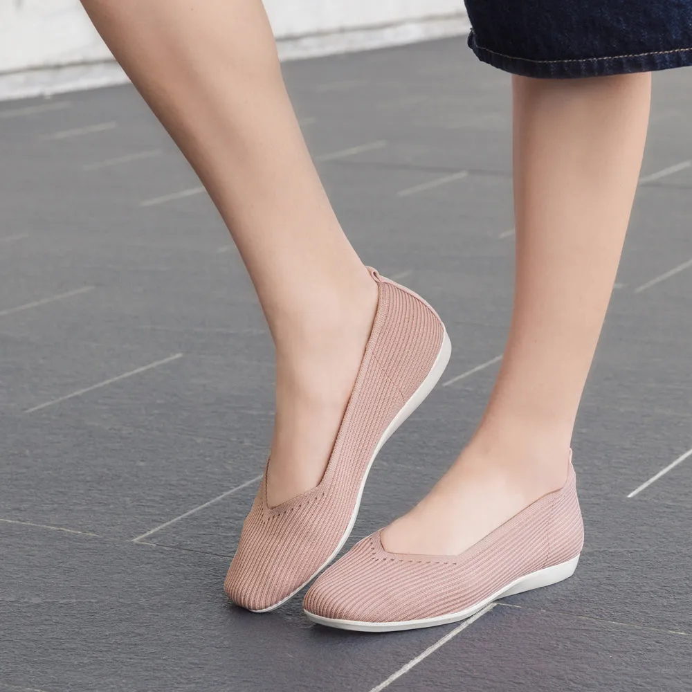 Vicenza Knit Ballet Flats (Rose)