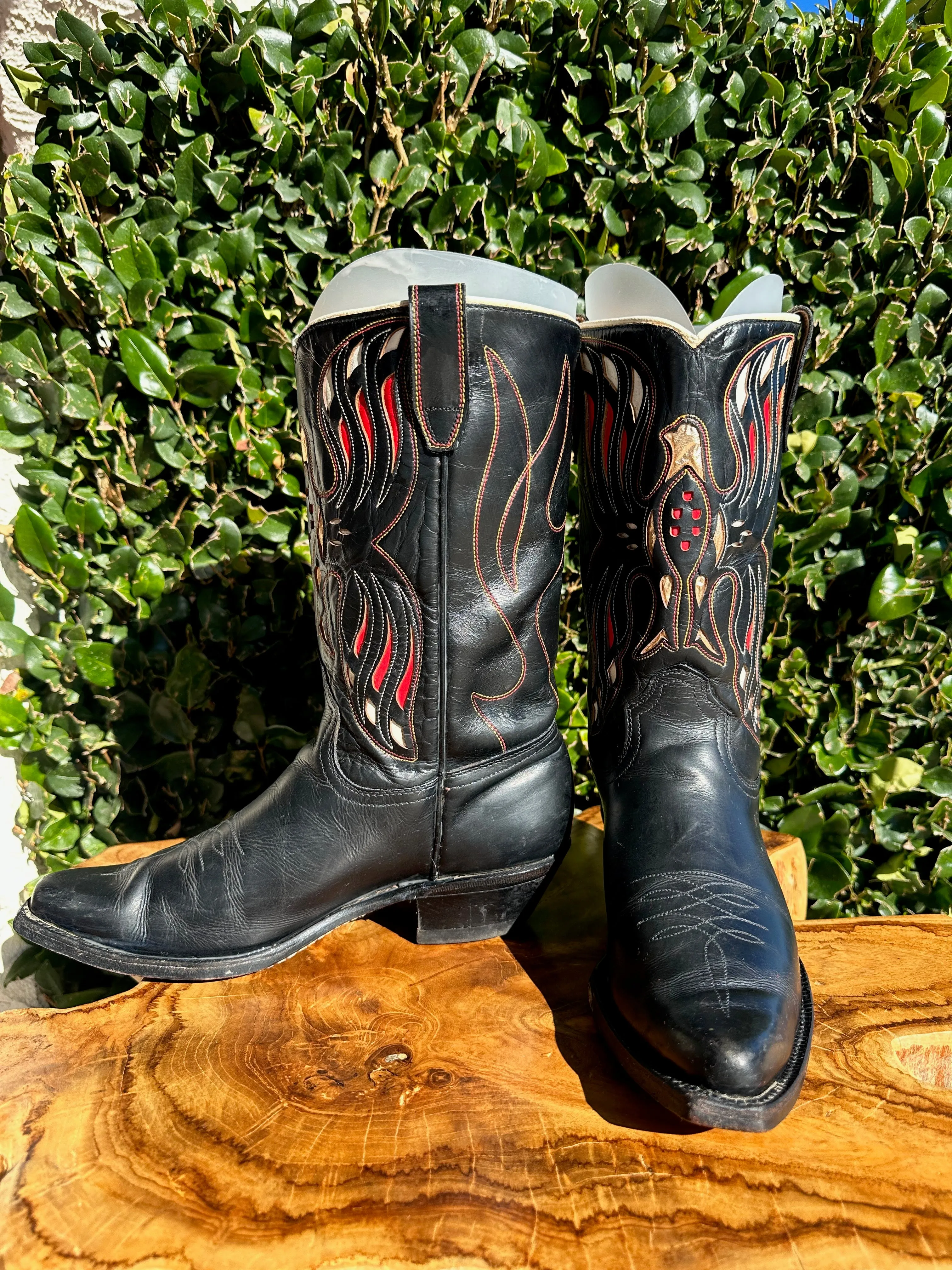 Vintage ACME GOLDEN Eagle Cowboy Boots size 7.5 D