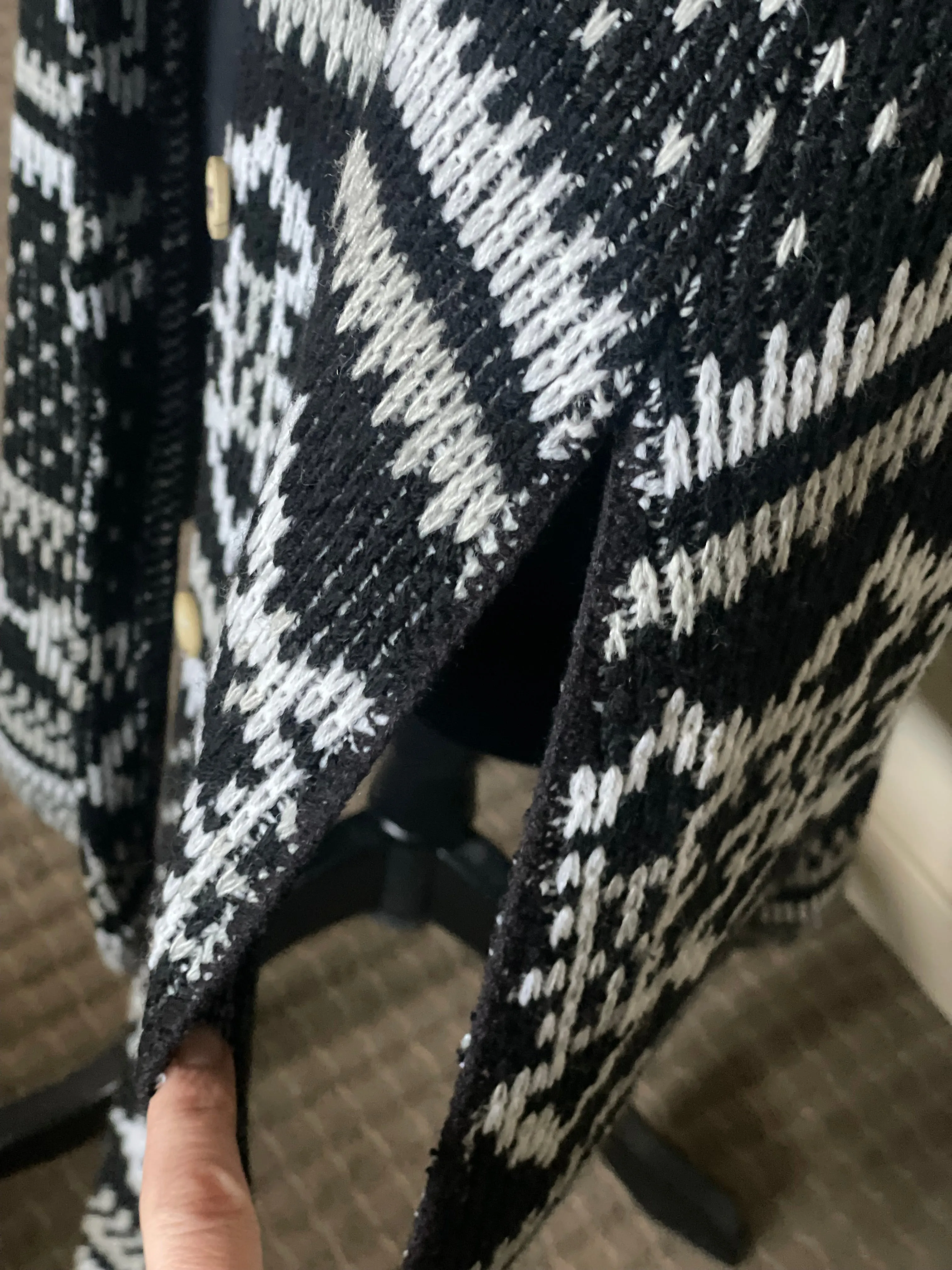 Vintage Cape in Black and White