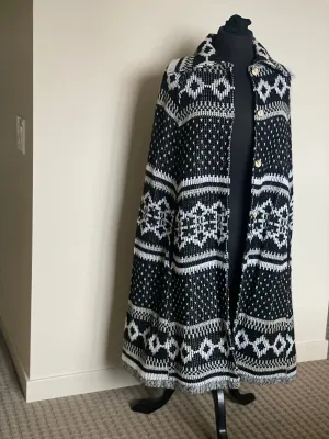 Vintage Cape in Black and White