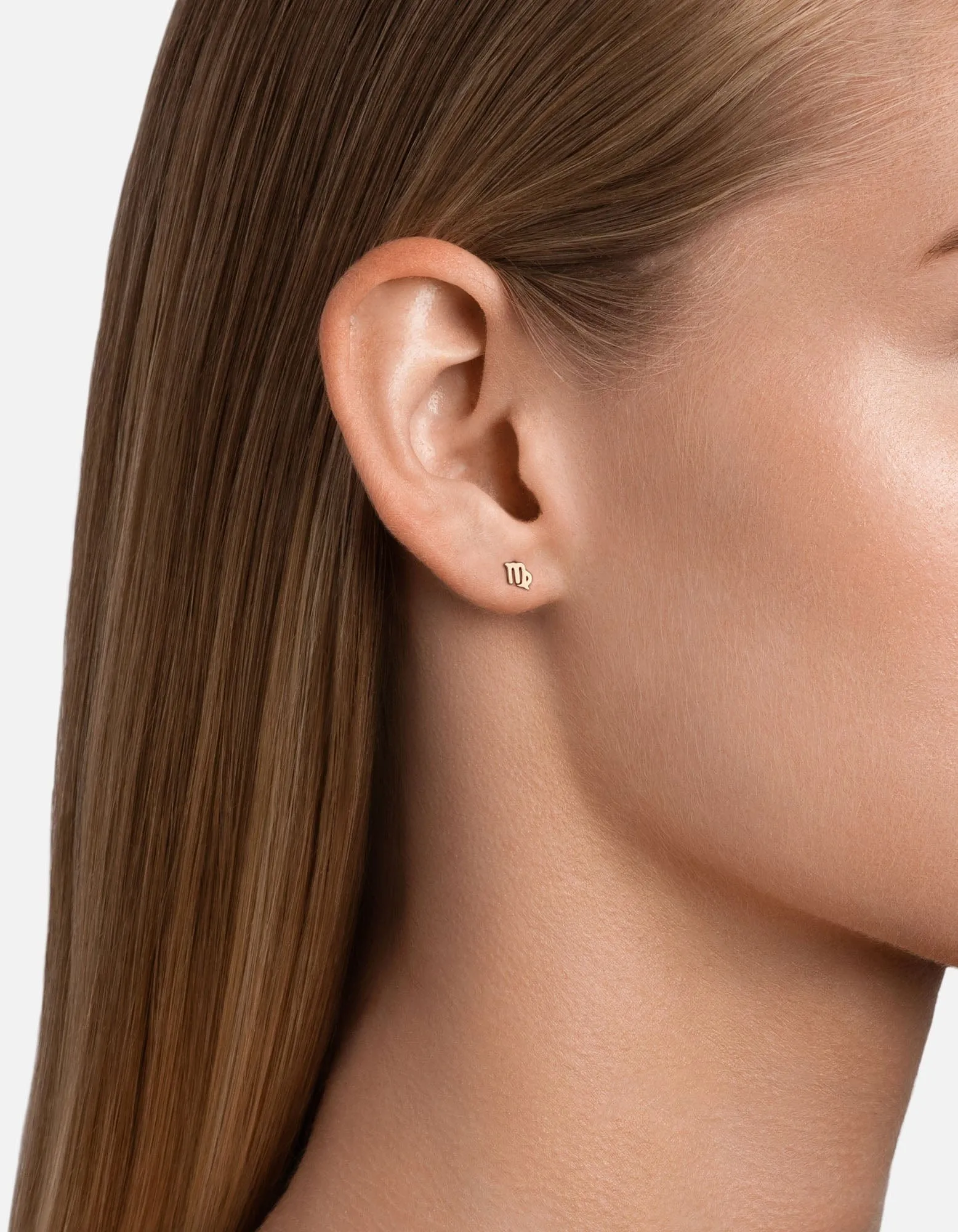Virgo Astro Studs, 14k Gold