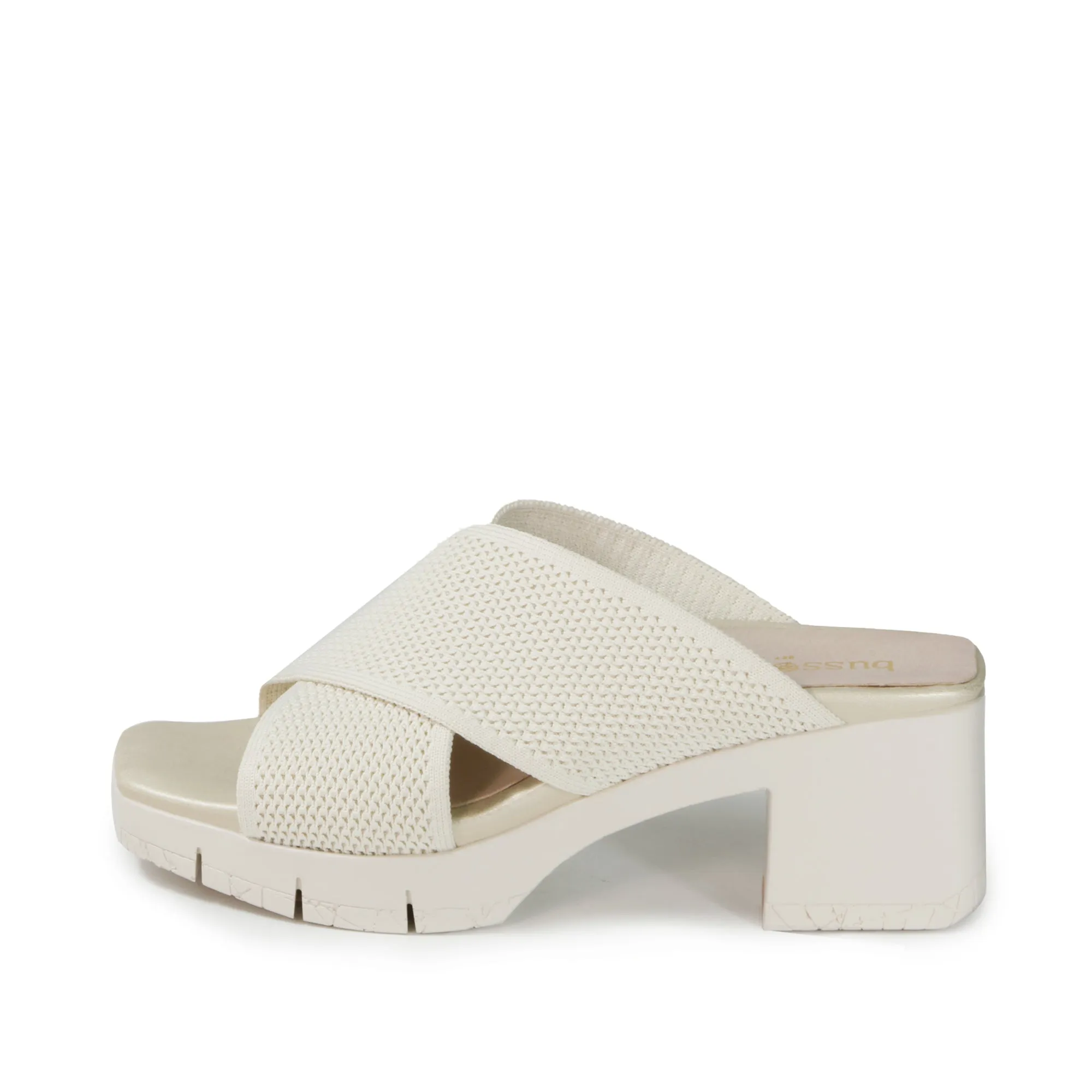 Volterra Cross Straps Heel Sandals (Chalk)