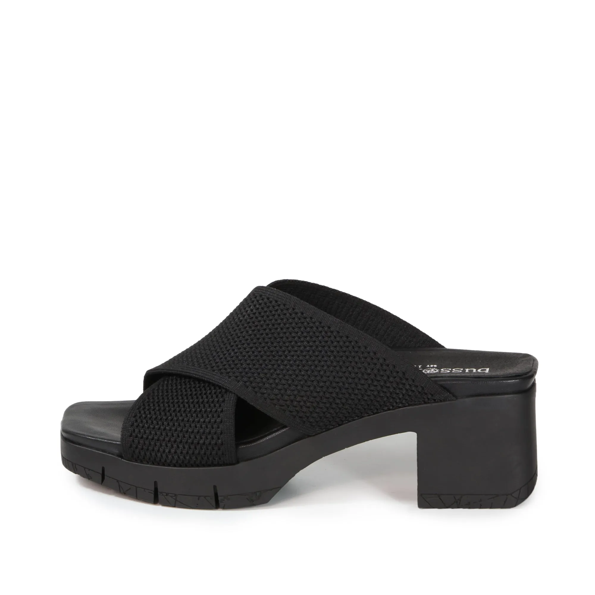 Volterra Cross Straps Heel Sandals (Nero)