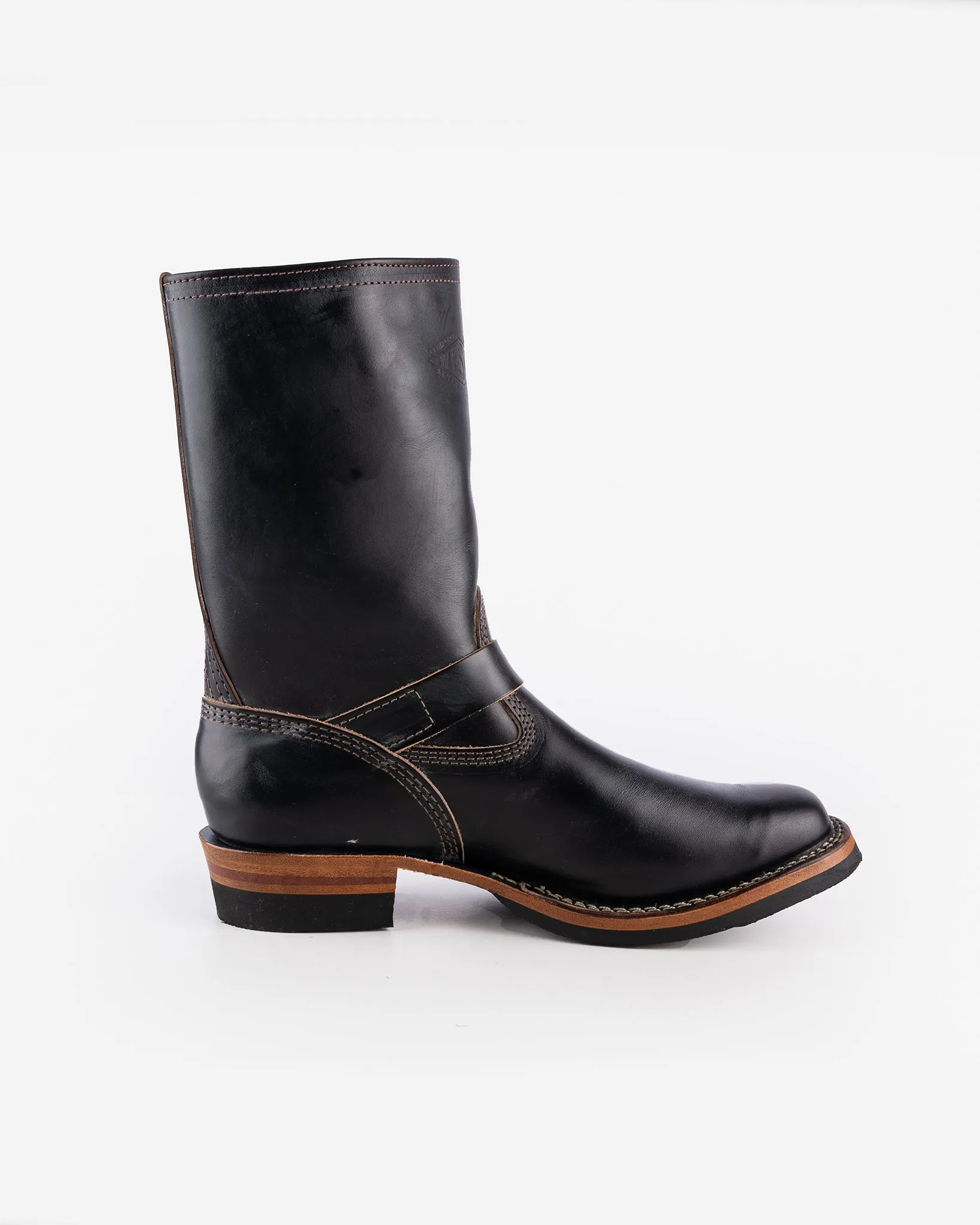 Wesco® - 10" Horween Horsehide  Engineer Boot - Black. The "Mister Lou"