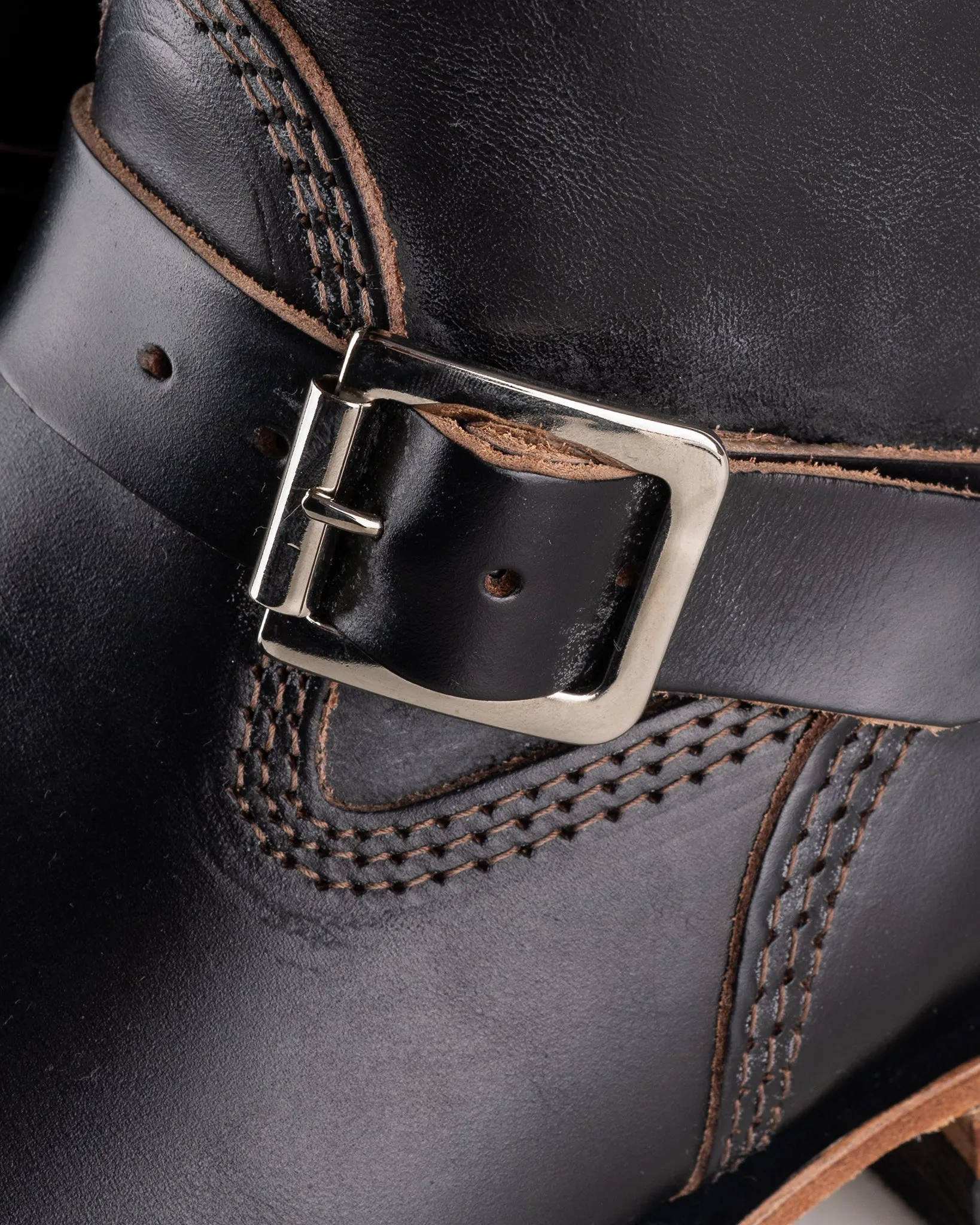 Wesco® - 10" Horween Horsehide  Engineer Boot - Black. The "Mister Lou"