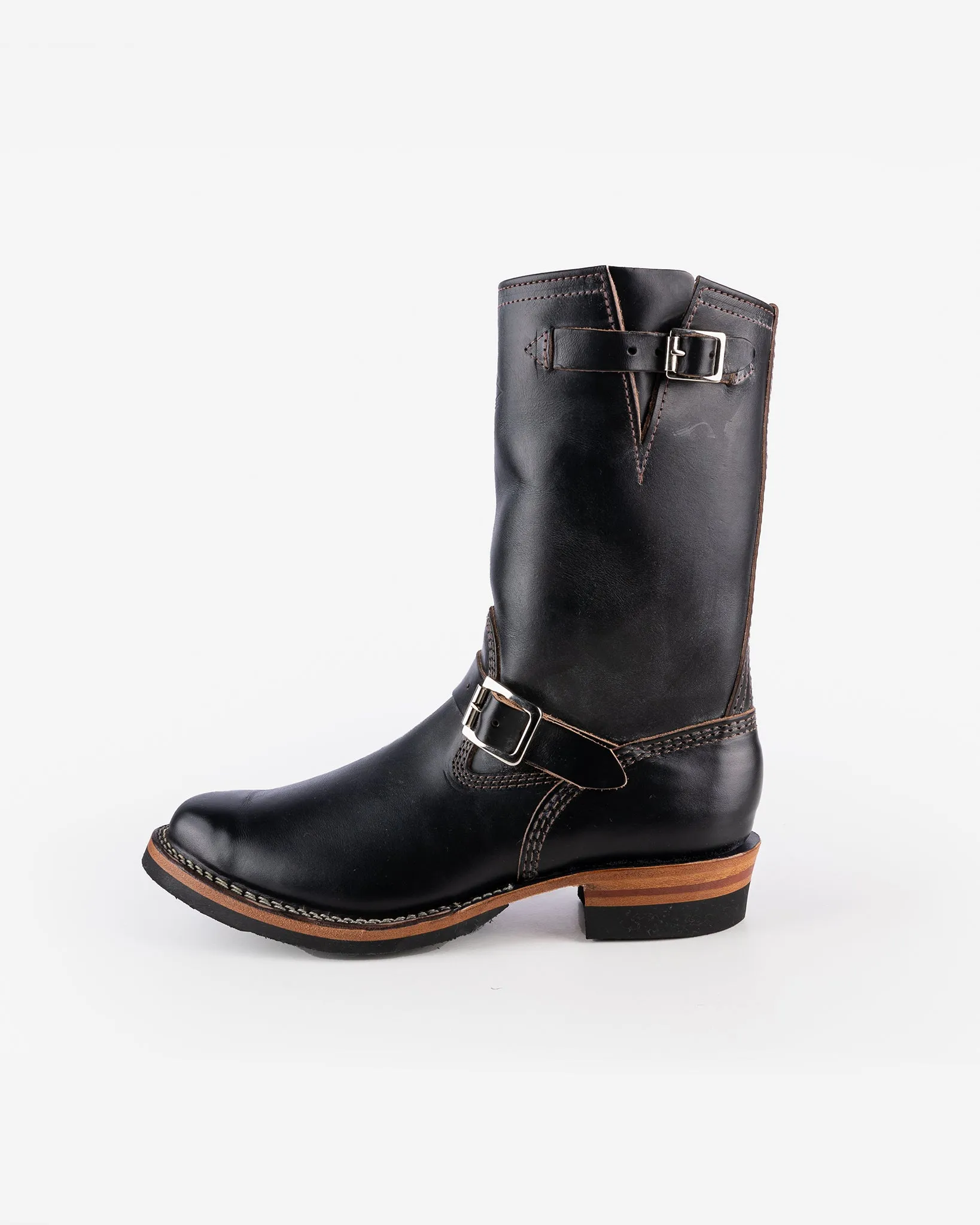 Wesco® - 10" Horween Horsehide  Engineer Boot - Black. The "Mister Lou"