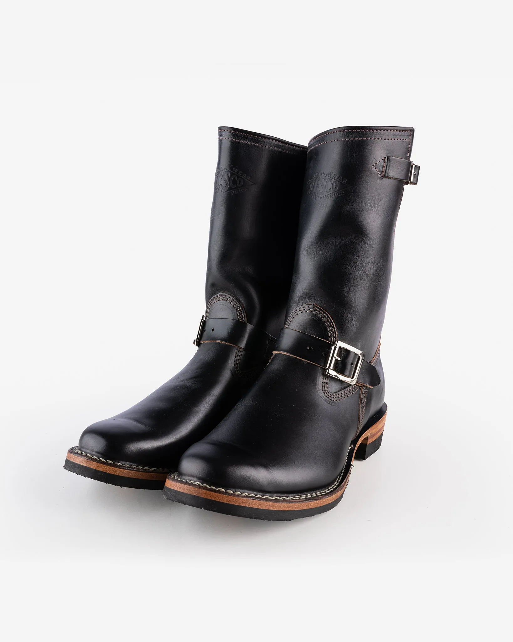 Wesco® - 10" Horween Horsehide  Engineer Boot - Black. The "Mister Lou"