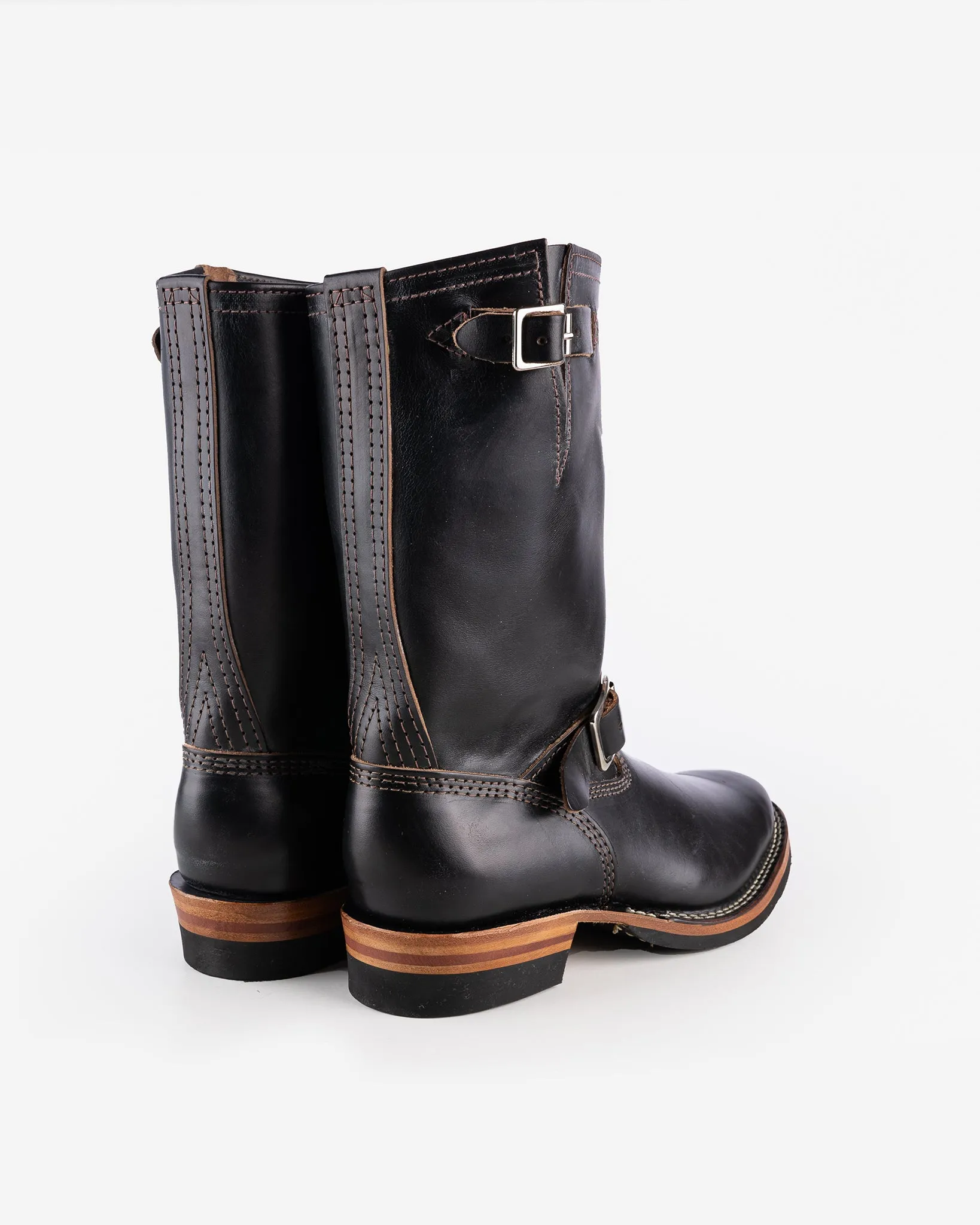 Wesco® - 10" Horween Horsehide  Engineer Boot - Black. The "Mister Lou"