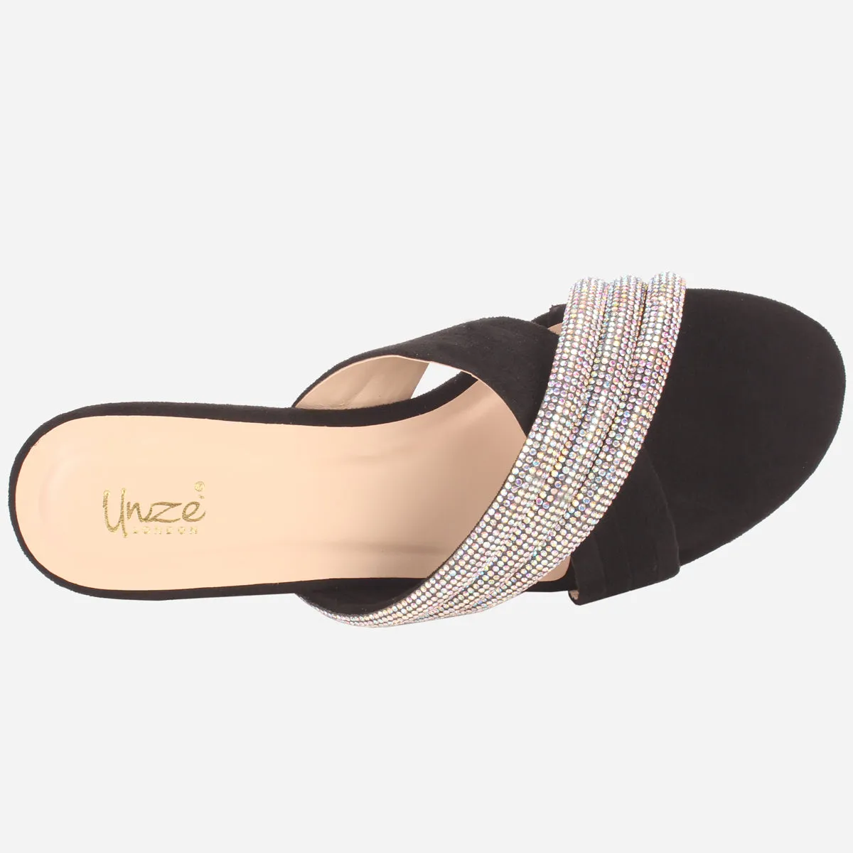 Women "DIANE" Decorated Flat Heel Slippers
