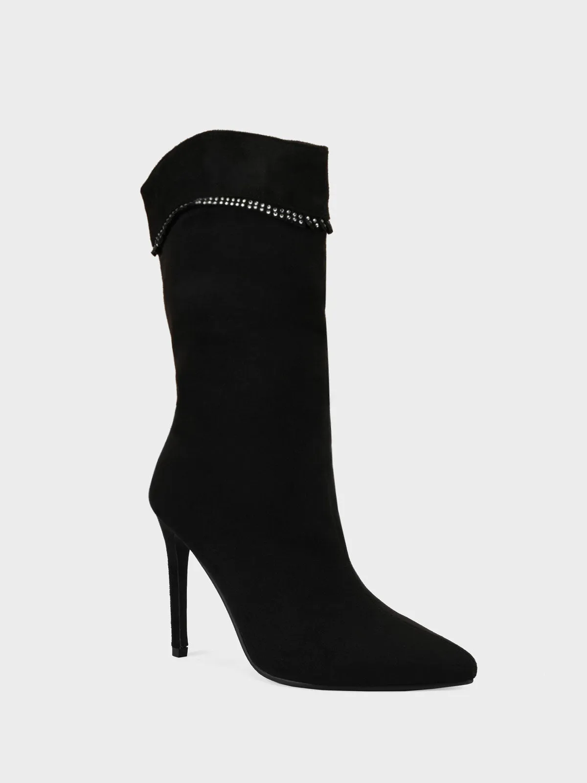 Women "GIANNI" Pointed Toe Fringe Long Boots