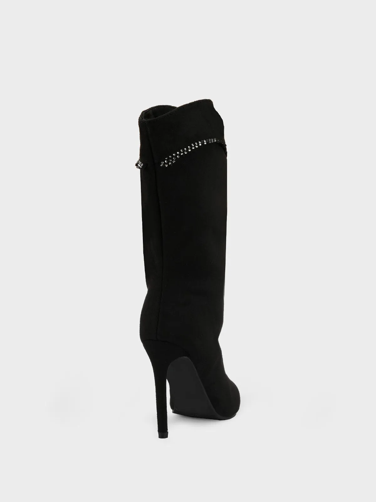 Women "GIANNI" Pointed Toe Fringe Long Boots