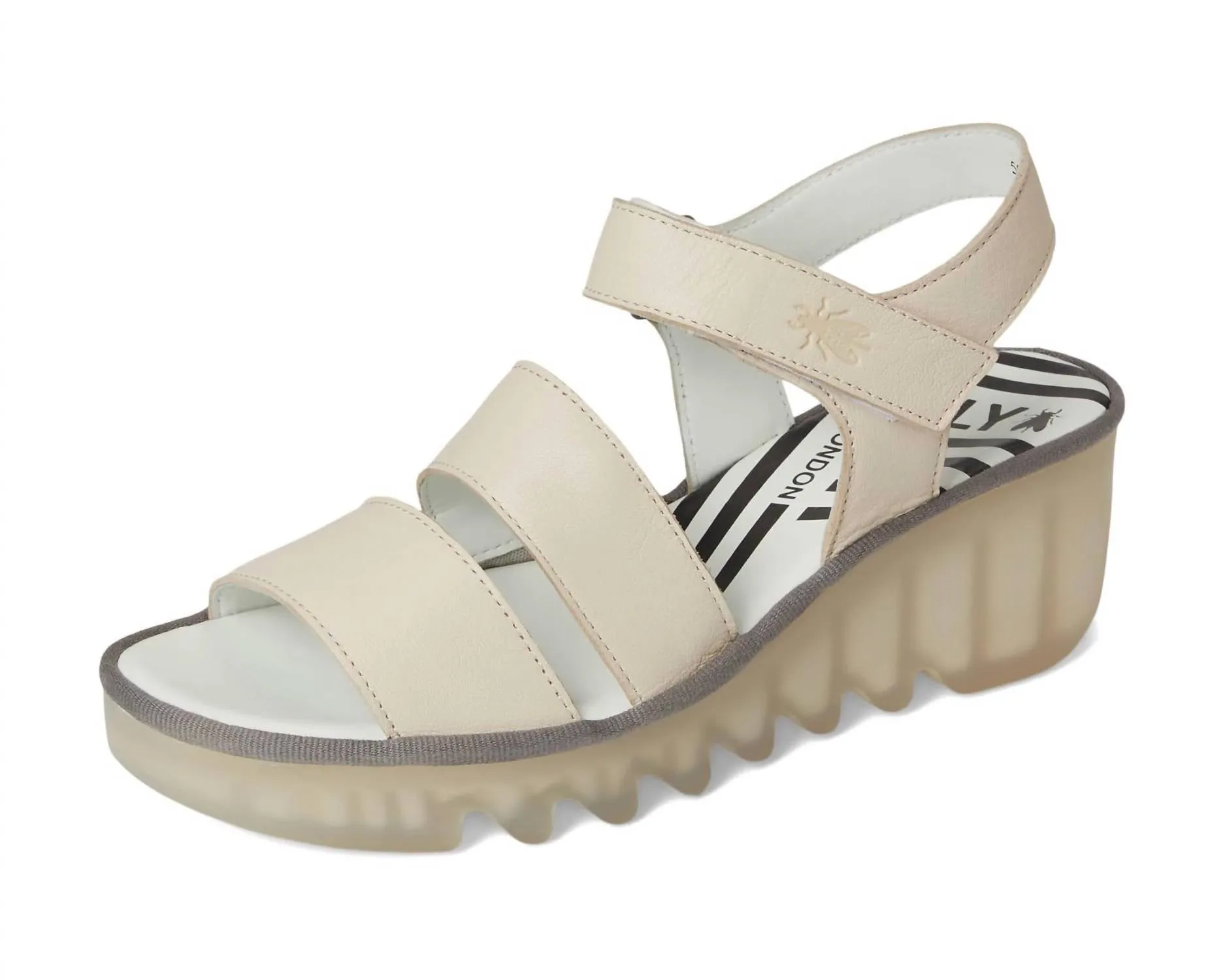 Women's Bexy575Fly Leather Sandal In Off White