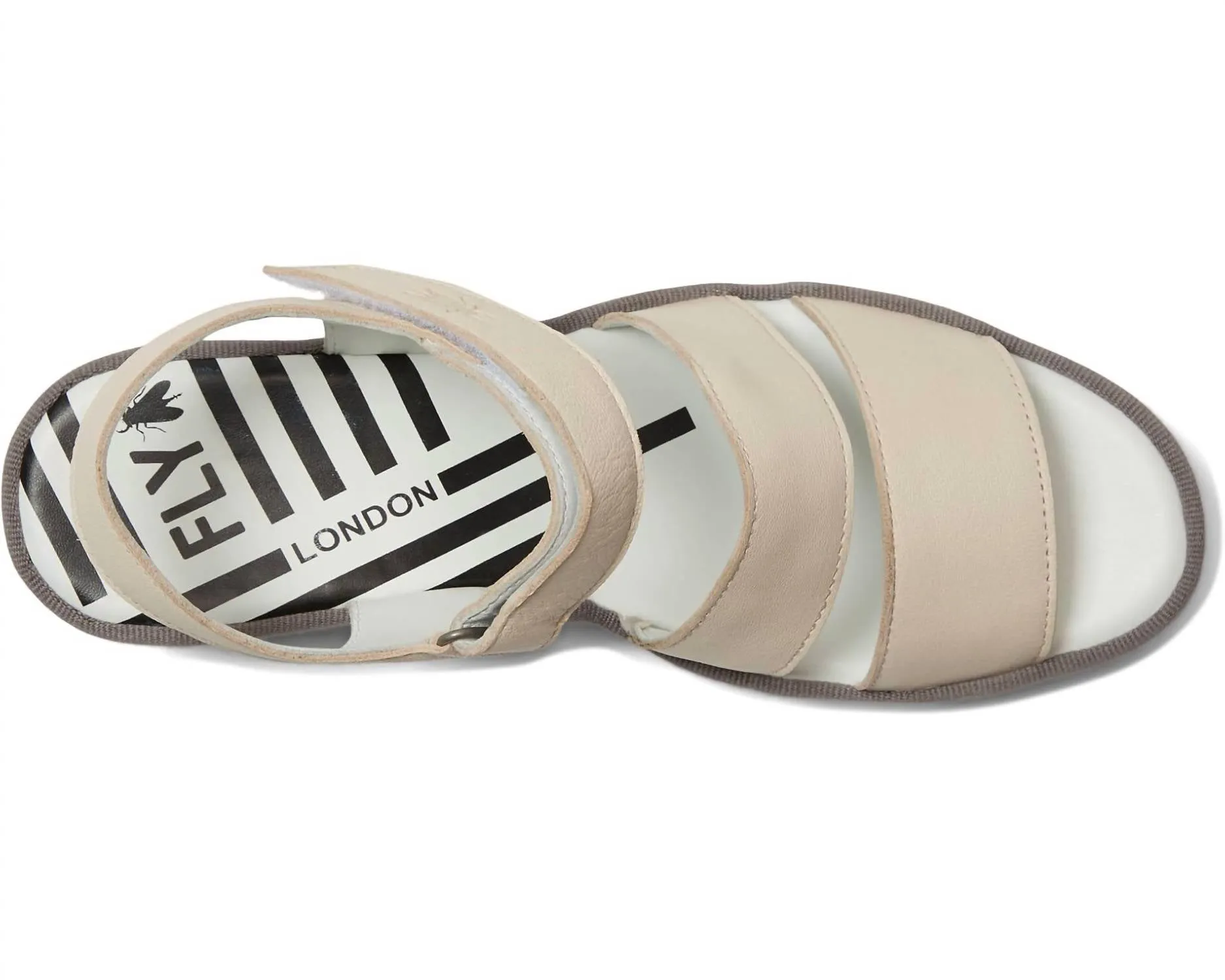 Women's Bexy575Fly Leather Sandal In Off White