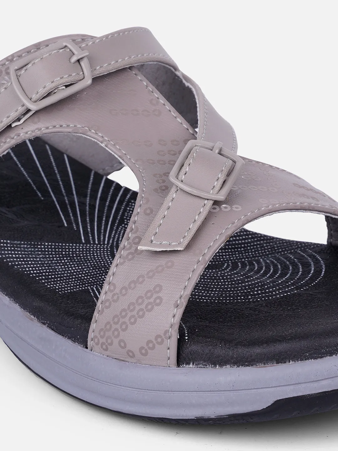 Women's Grey Comfort Sandals (IU6005)