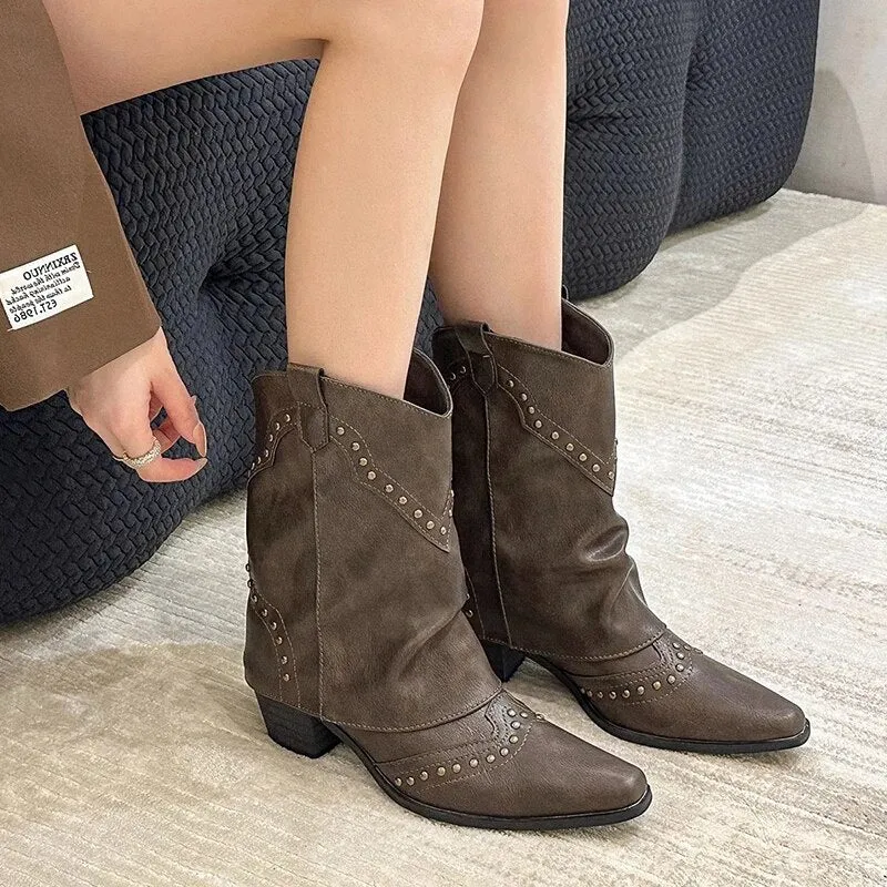 Women's High Heel Ankle Boots
