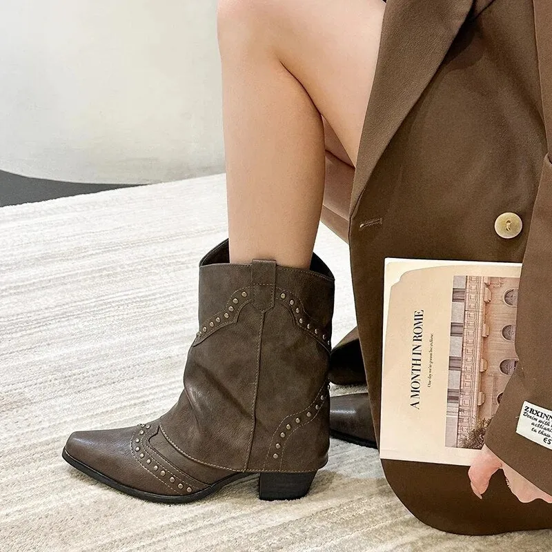 Women's High Heel Ankle Boots