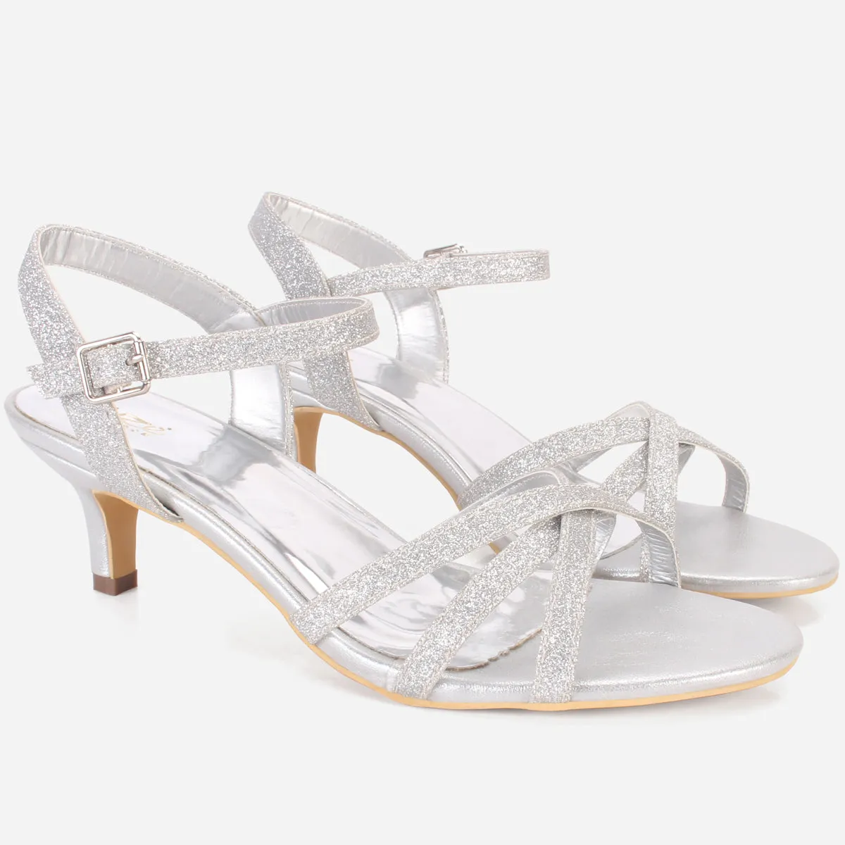 Womens "SHANELLE" Glitter Summer Sandals
