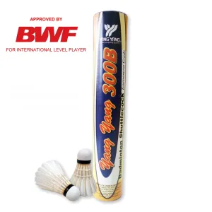 YangYang 300B BWF Approved Feather shuttlecock Speed 77