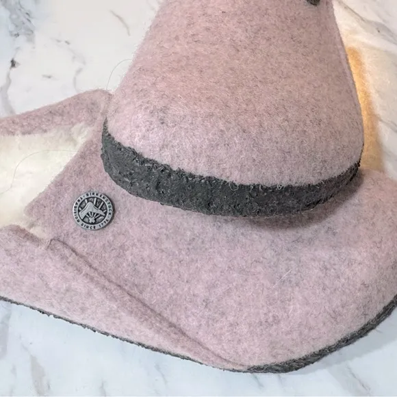 Zermatt big kids pink shearling slipper 34 220 L3 size 3-3.5