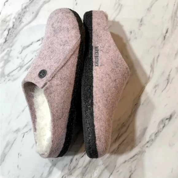 Zermatt big kids pink shearling slipper 34 220 L3 size 3-3.5